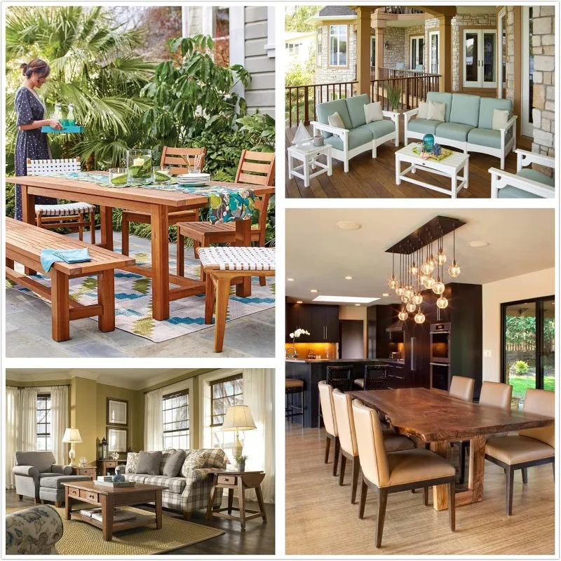 Pieds de nivellement de meubles filetés 5/16-18, 8 pièces, coussinets à visser pour Table en bois, chaise, tabouret de Bar, patins avec insert