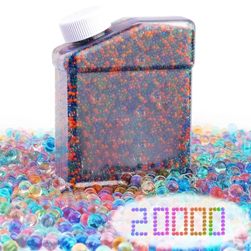 20k bolas de água contas 7-8mm contas de água gel funciona para bola de gel e splatter bola blaster não-tóxico sem mancha eco amigável