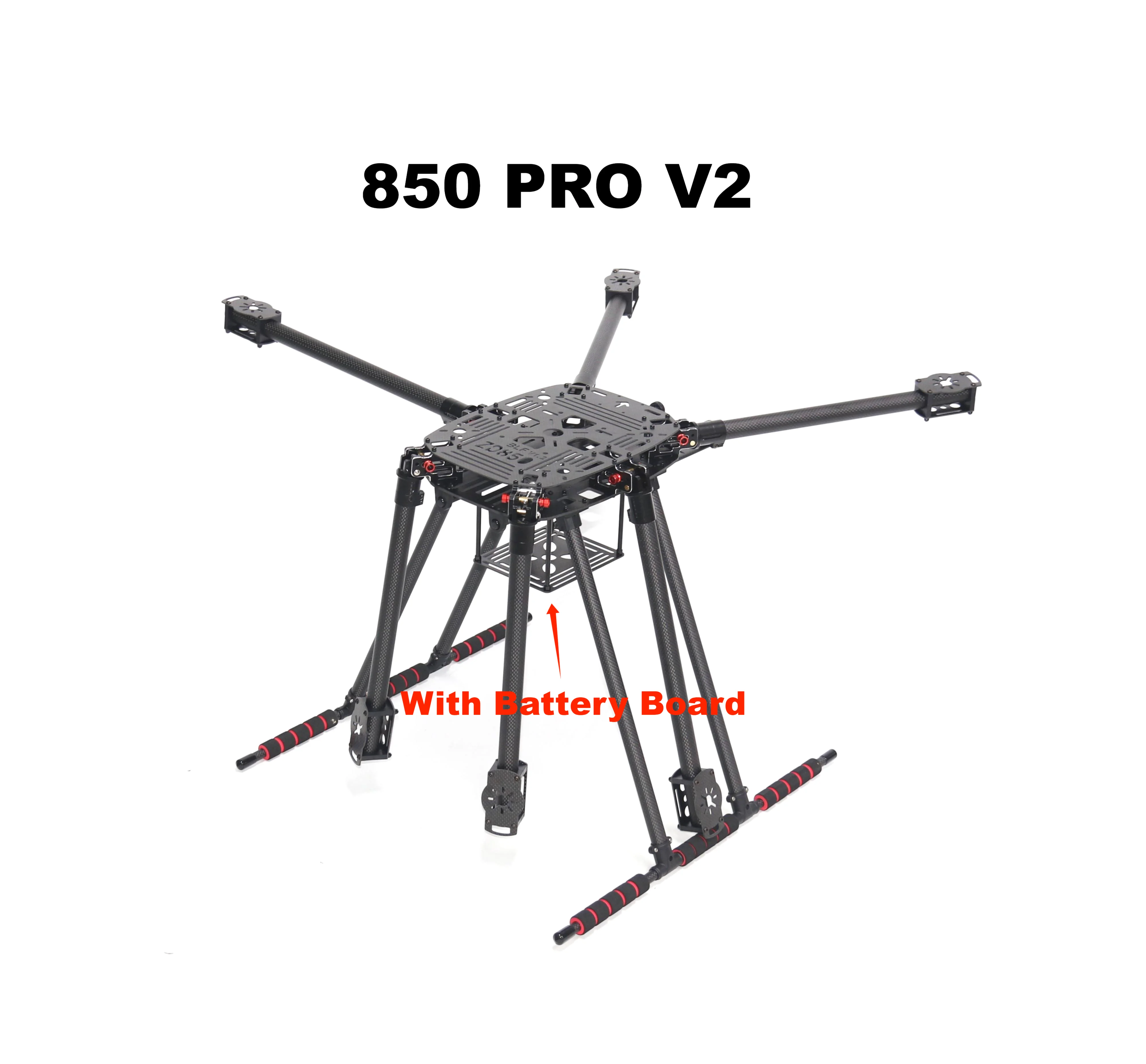 FPV NEU ZD850PRO Vollcarbon ZD850 Rahmensatz mit nicht flutbarem Fahrwerk, faltbarer Arm für FPV DIY Flugzeuge Hexacopter