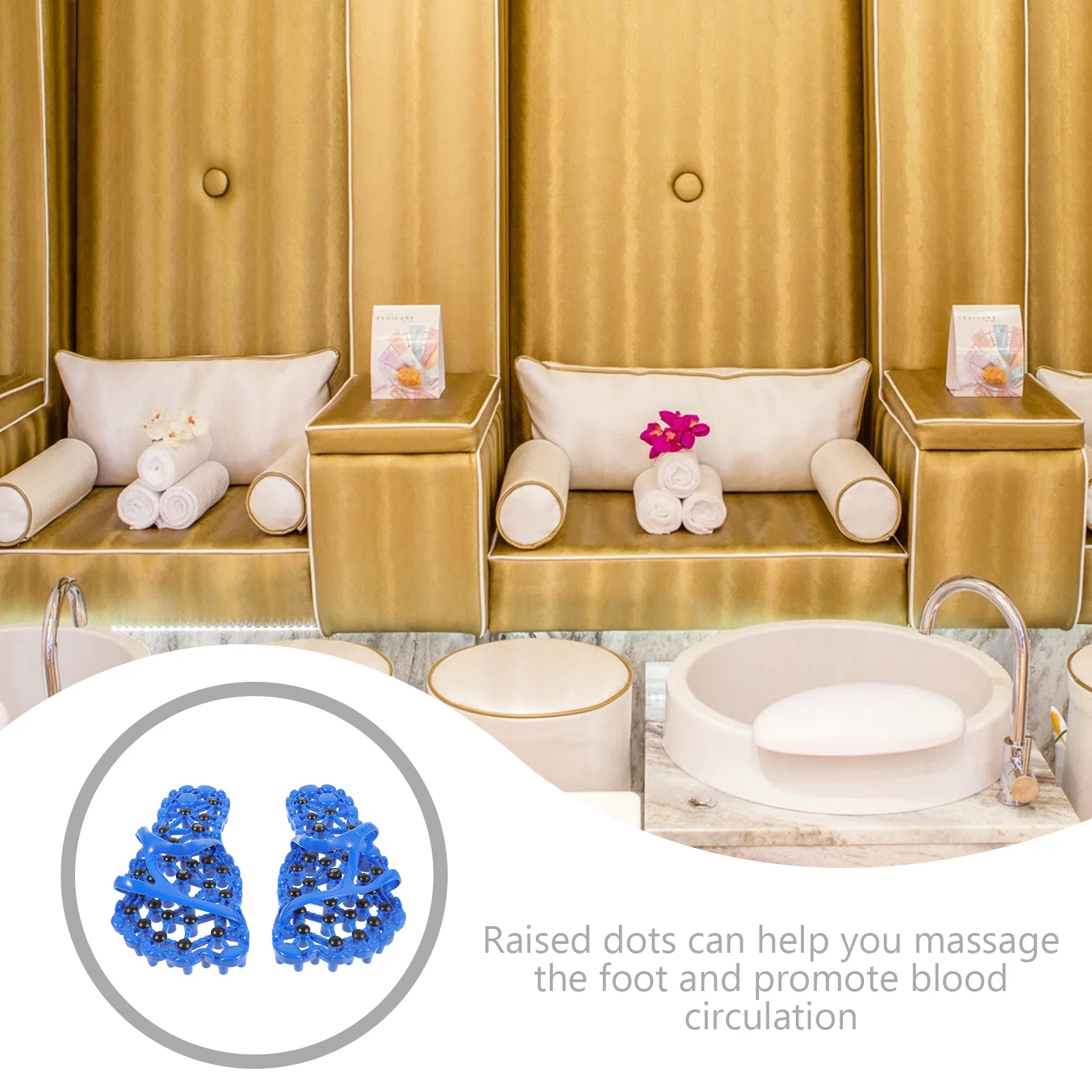 

Foot Massage Slippers Anti-Slip Reflexology Shoes For Home Hotel Bathroom Comfortable Pedicure Women Men Relax Indoor Bedroom