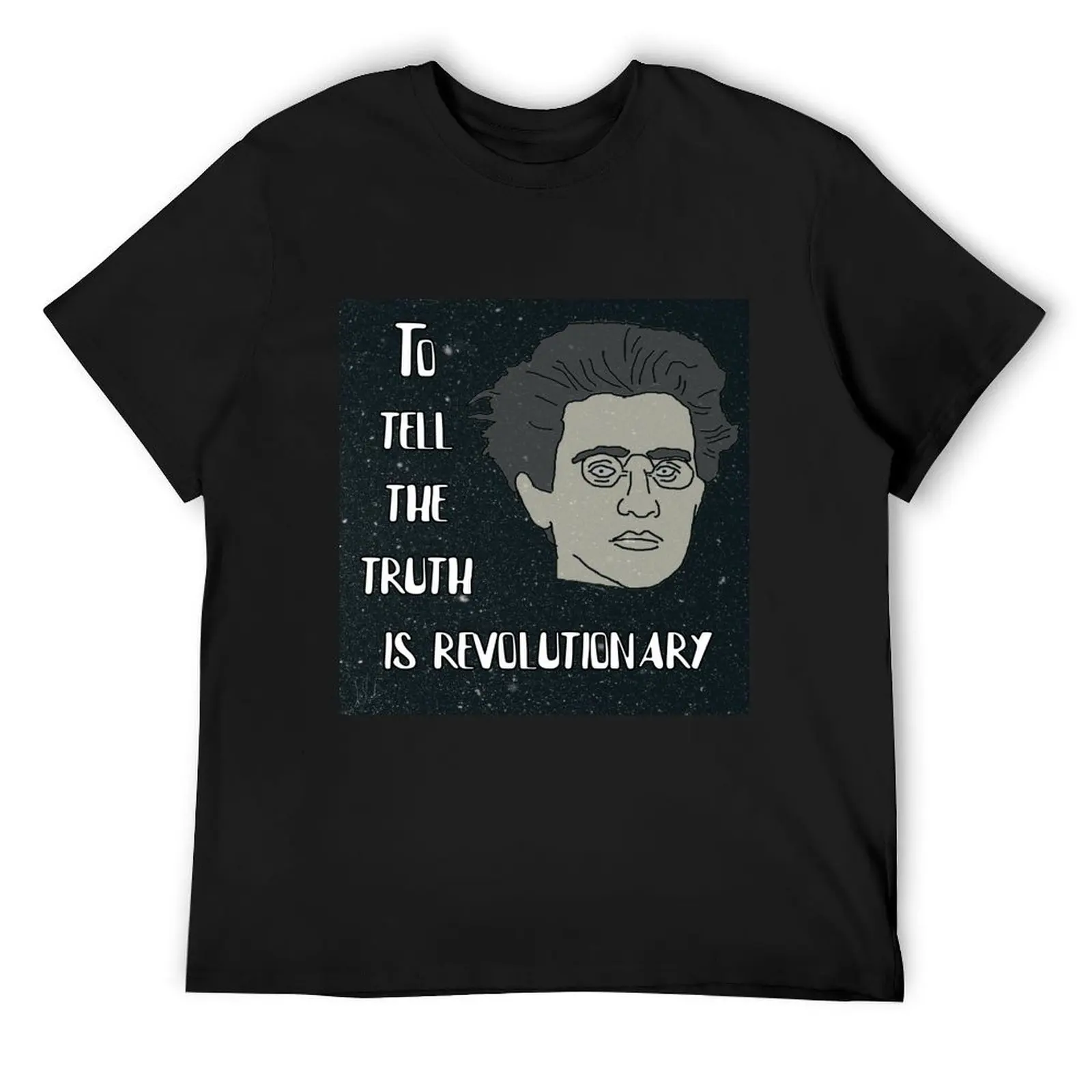 

Antonio Gramsci Quote: To Tell The Truth T-Shirt blacks quick-drying designer t shirt men