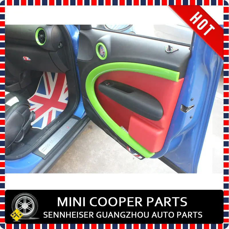 Brand New ABS Material UV Protected Mini Ray Style Pure Green Color Interior Kit For Mini Cooper Countryman (4 Pcs/Set)