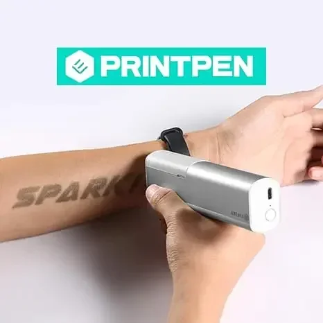 Imagem -02 - Evebot Mini Máquina de Tatuagem Portátil Criativa Inteligente Impressora Jato de Tinta com Tinta Amiga da Pele Pequena