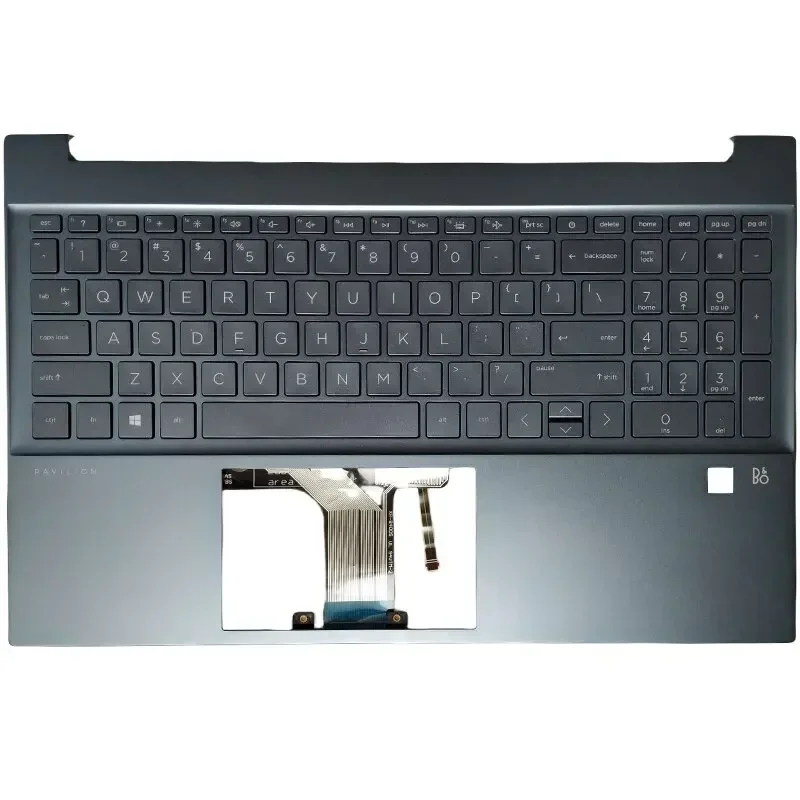 New US/Latin Keyboard For HP Pavilion 15-EH 15-EG 15Z-EH TPN-Q245 Q246 With Palmrest Upper Cover Case