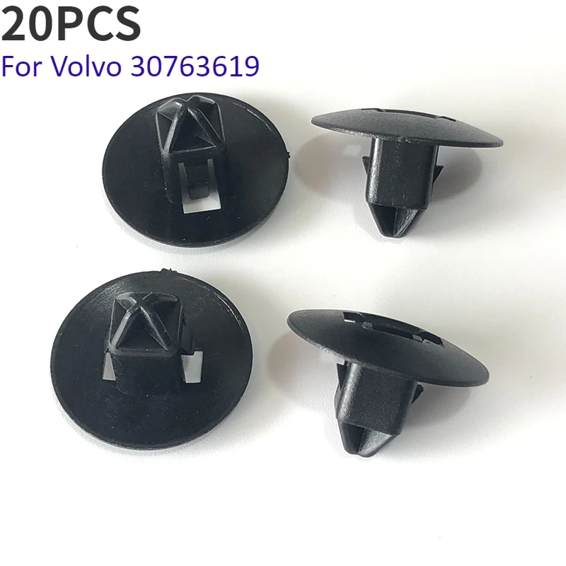 

20pcs Plastic Deflector Panel Clips For VOLVO 2008-2016 XC70 Front Bumper Grille-Deflector Panel Clip 30763619 Auto Accessories