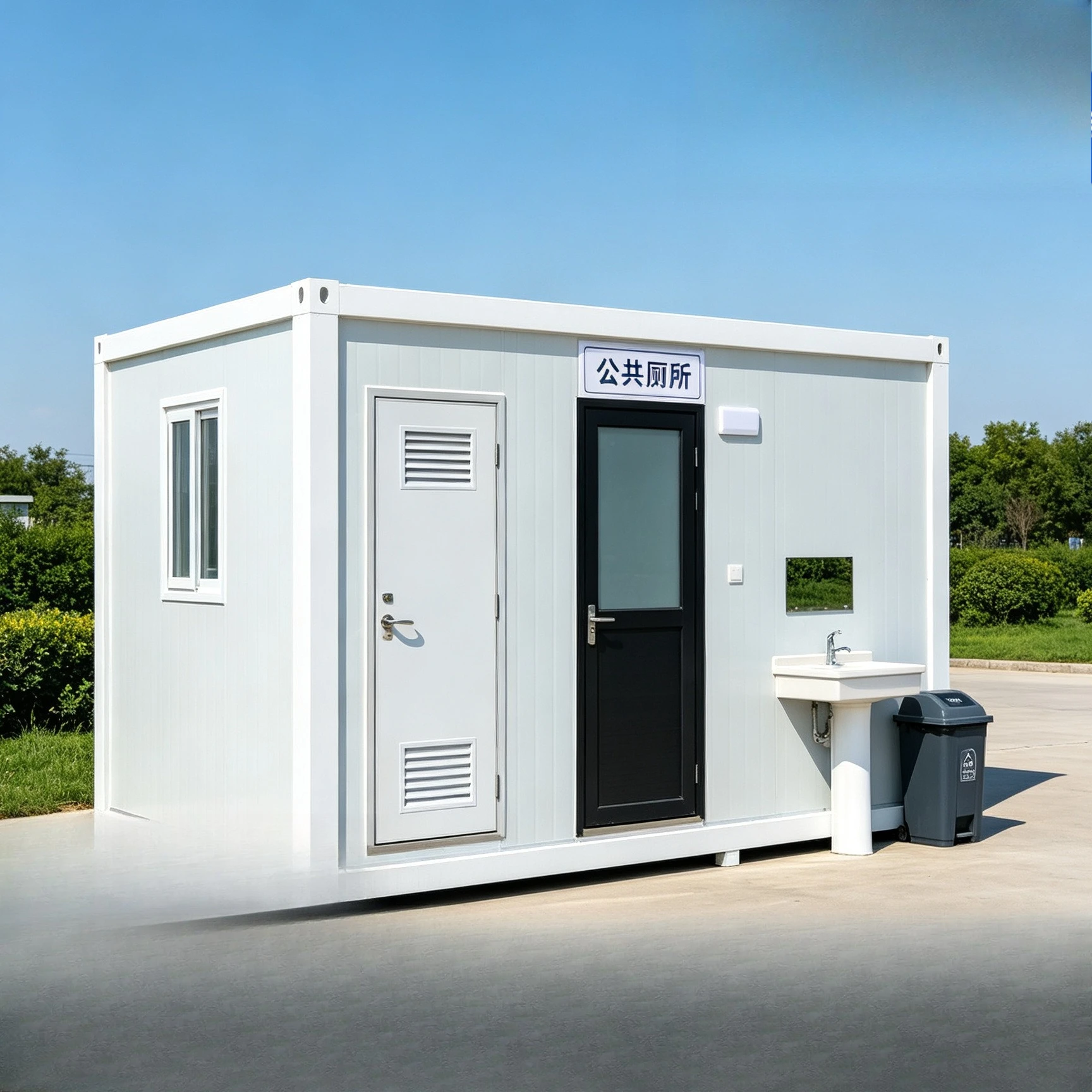Mobile toilet Scenic bathroom Outdoor public toilet Mobile, integrated house movable board room