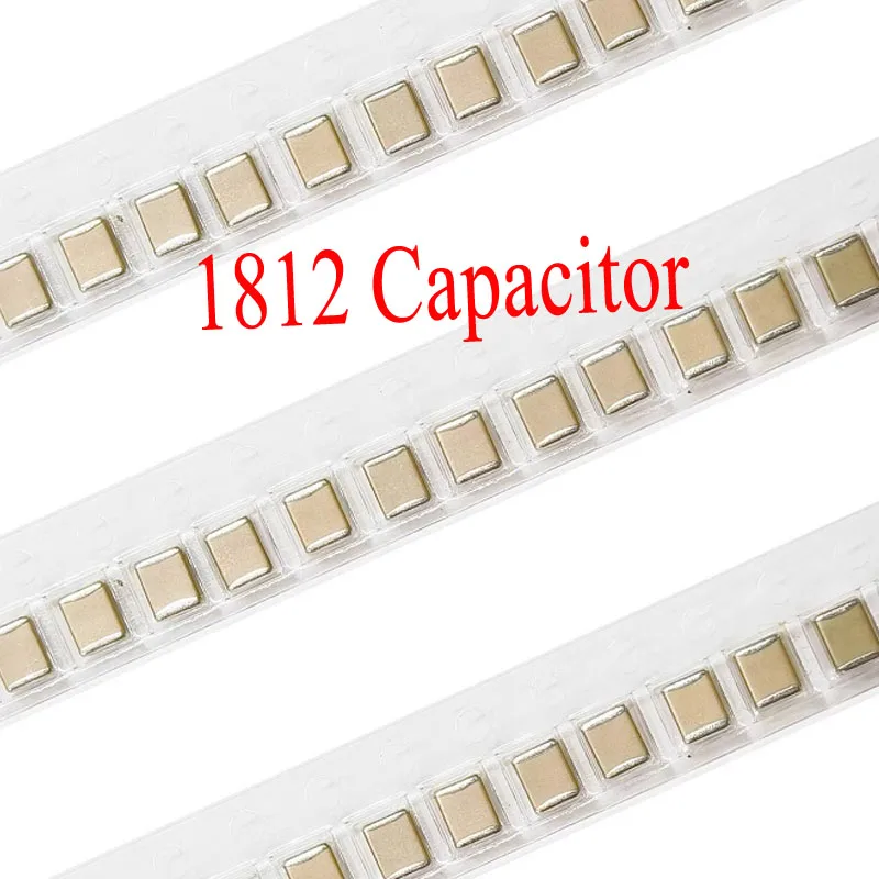 

50pcs 1812 smd chip capacitor 1nF 2.2nF 4.7nF 10nF 100nF 1uF 2.2uF 4.7uF 22uF 47nF 2KV 50V 100V 25V 630V X5R