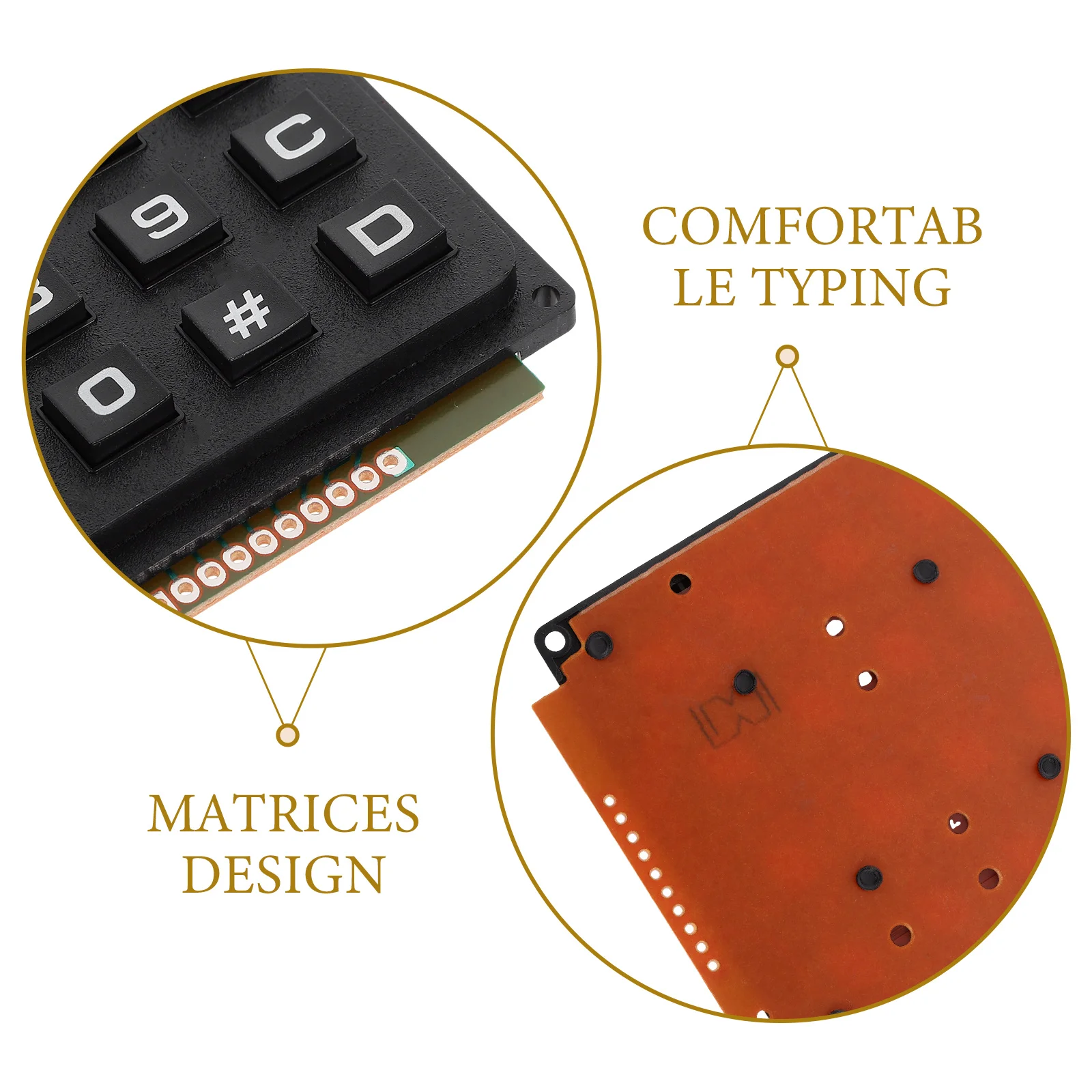 

16 Keys 4x4 Matrix Keypad Microcontroller Keyboard Module Industrial Tactile Single Chip Array Computer Peripheral
