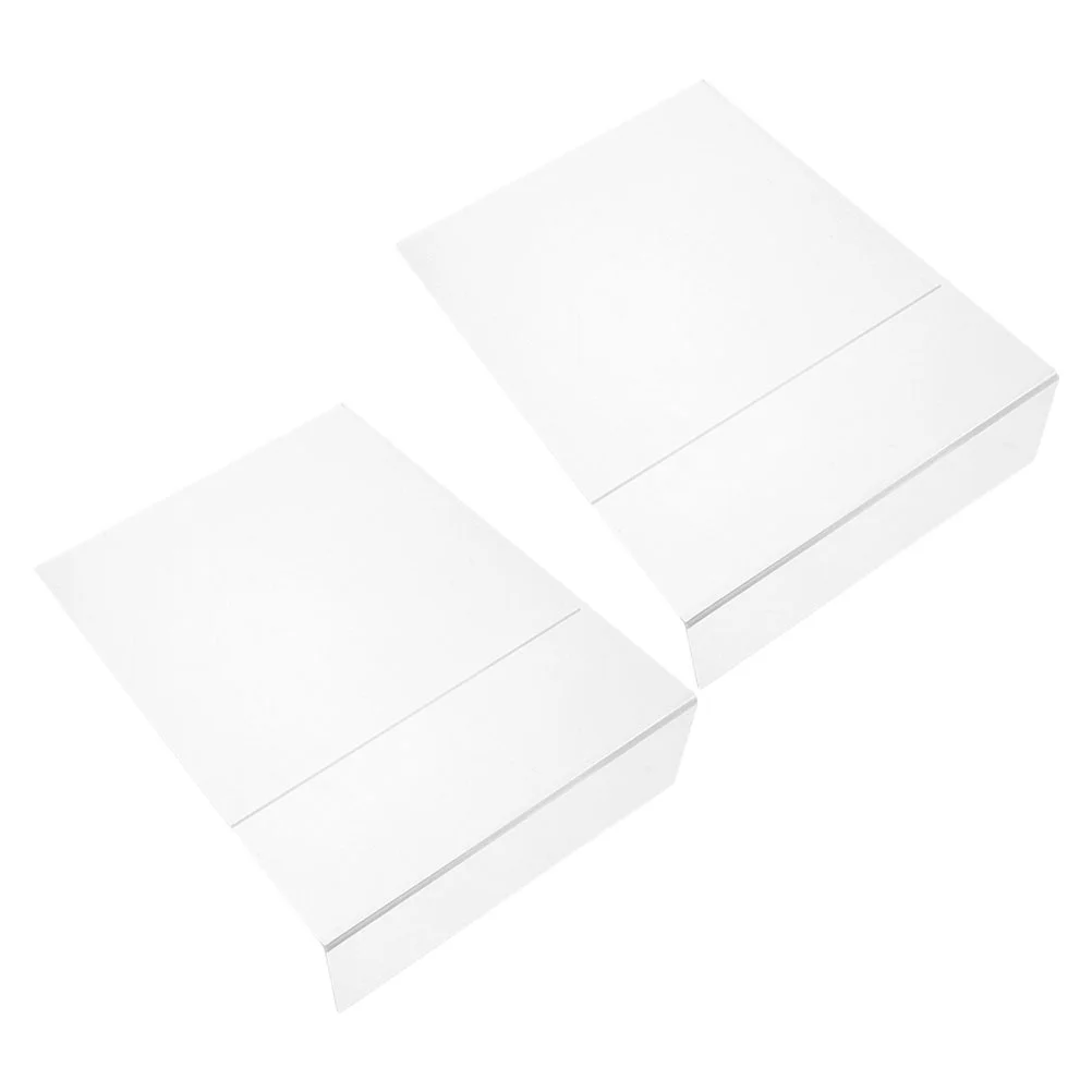 2 Pcs Drawing Board Stand Desktop Support for Writing Laptop Holder Transparent Convenient Reading Slant Acrylic Tabletop