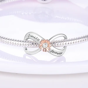 シルバーメッキ旅行ヒマワリのラッキーチャームフィットオリジナルパンドラブレスレットダングルペンダントDIY 8ベストセールスオパールパンドラチャーム-5