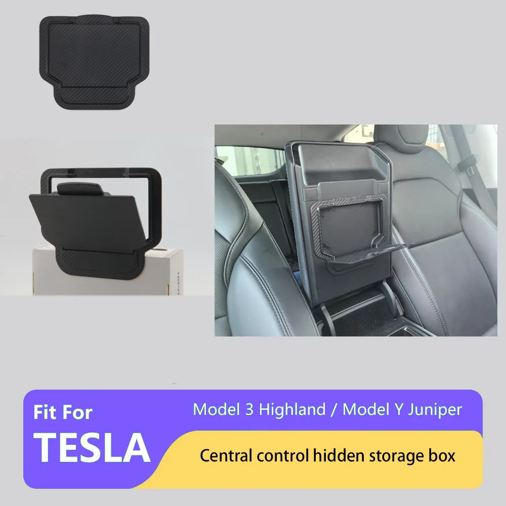 

Новая модель, подходящая для Tesla Model 3 + подлокотник центральной консоли Haihland, скрытый ящик для хранения из АБС-пластика с углеродным узором