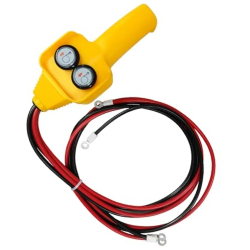 12V Hoist Push Button Control Assembly Featuring Waterproof Wear Resistant ABS Housing and High Conductivity Copper Cables