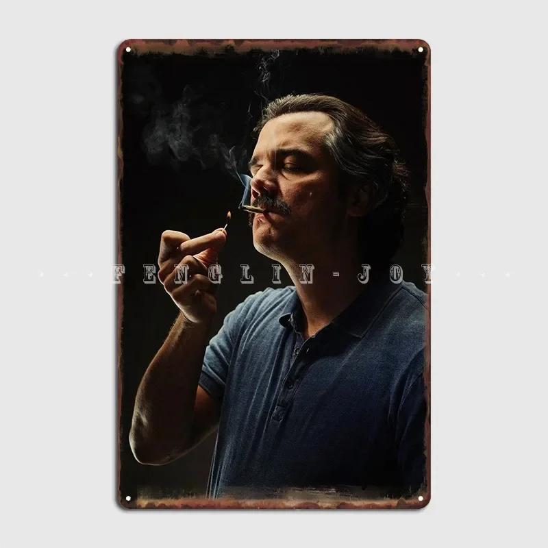 Pablo Escobar Metal Plaque Poster Wall Cave Wall Design Plates Tin Sign Poster