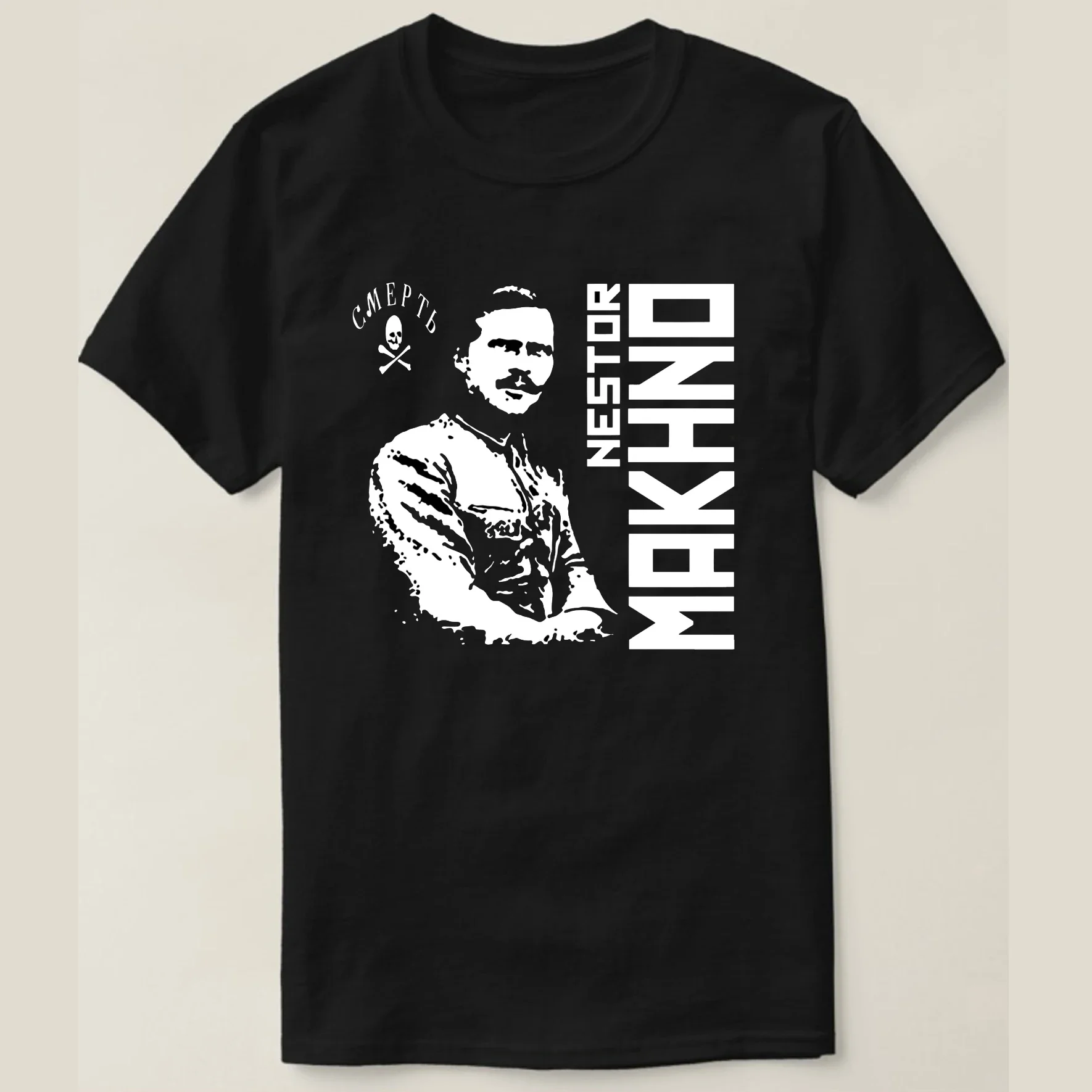 

Ukrainian Revolutionary Nestor Makhno T-Shirt Short Sleeve Casual 100% Cotton O-Neck Summer Mens T-shirt Size S-3XL
