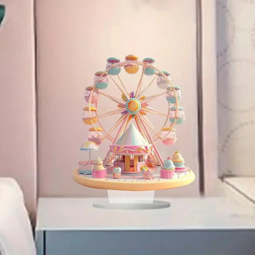 

Long-lasting Acrylic Ornament Acrylic Ornament Acrylic Dessert Ferris Wheel Ornament for Desk Table Decor Non-3d for Home
