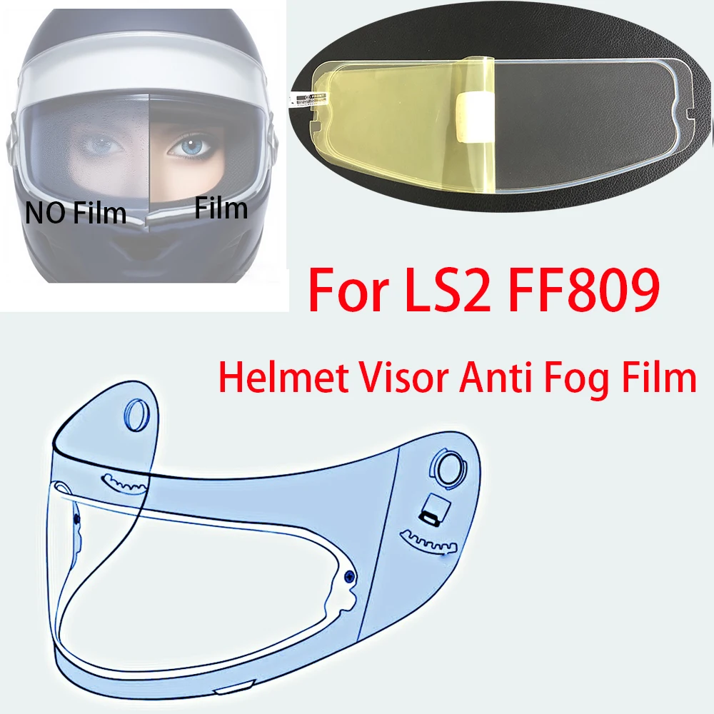 

Anti Fog Film For LS2 FF809 Motorcycle Helmet Accessories Fog Resistant Moto Casco Lens Sticker Shield Replacement