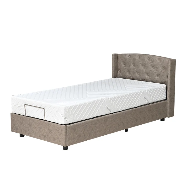 سرير رعاية المسنين مع مرتبة ناعمة لتقويم العظام وأقسام قابلة للتعديل للراحة #1