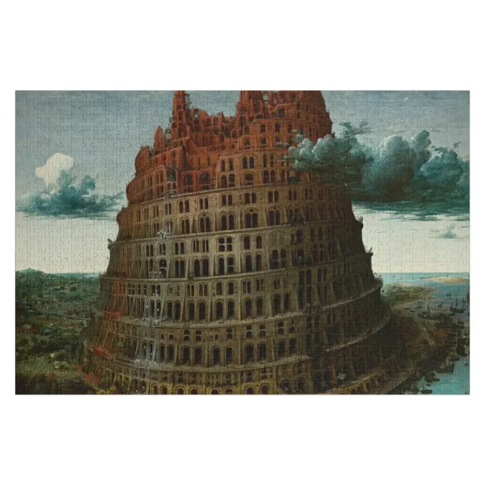 The Tower of Babel - Painting by Pieter Bruegel the Elder Jigsaw Puzzle Custom Jigsaw Scale Motors Puzzle