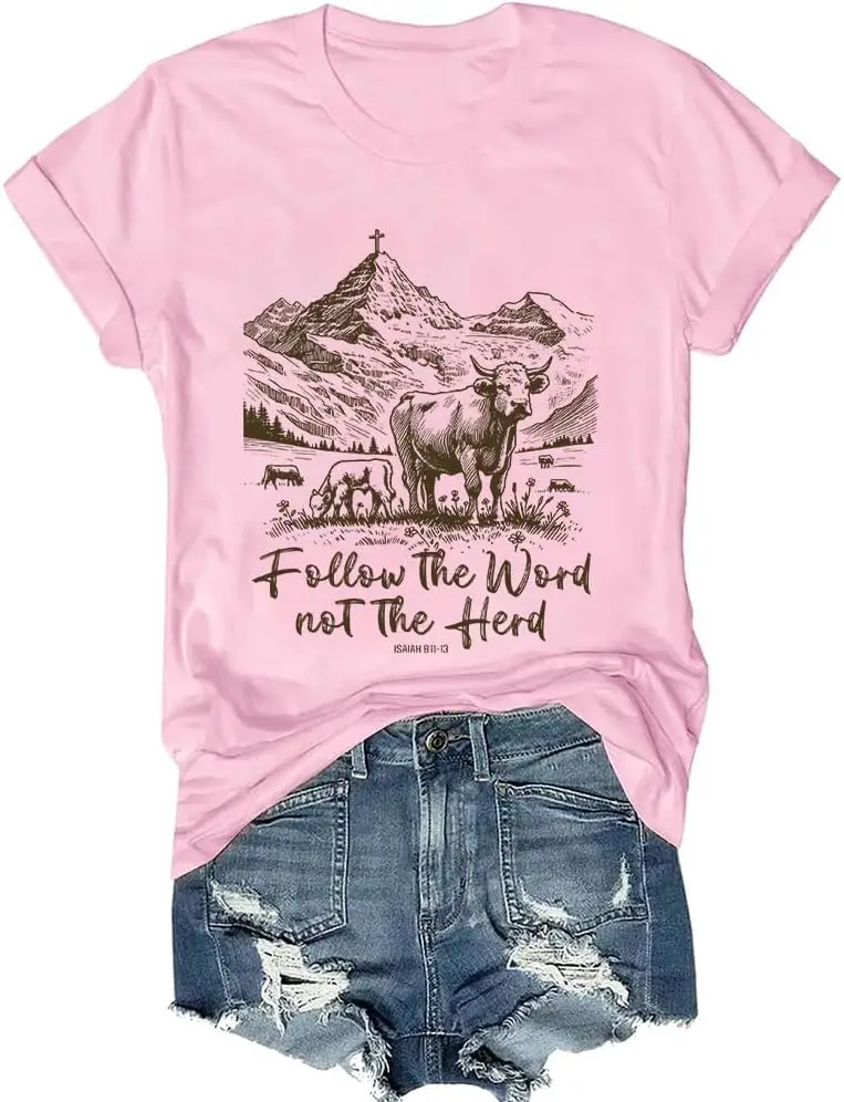 Follow The Word Not The Herd Shirt Christian Country Shirt