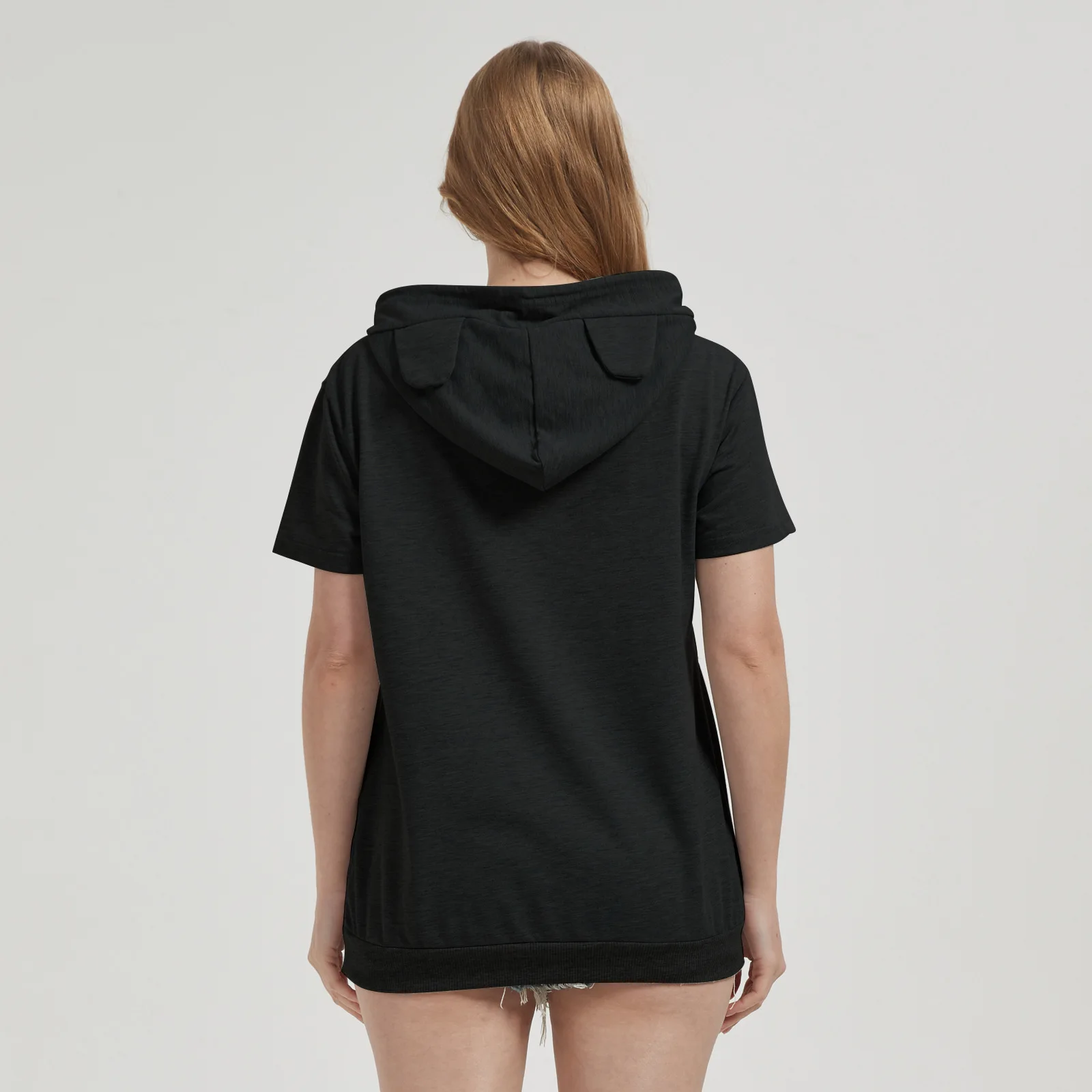 

Новая летняя свободная толстовка Aphic с принтом, повседневная женская толстовка с коротким рукавом из полиэстера