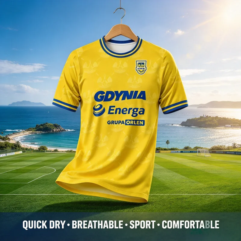 2026_2027 Latest Polish Super Football Men's Jersey  Quick Drying Arka Gdynia Soccer Polish Training Fans T-shirt parent-child