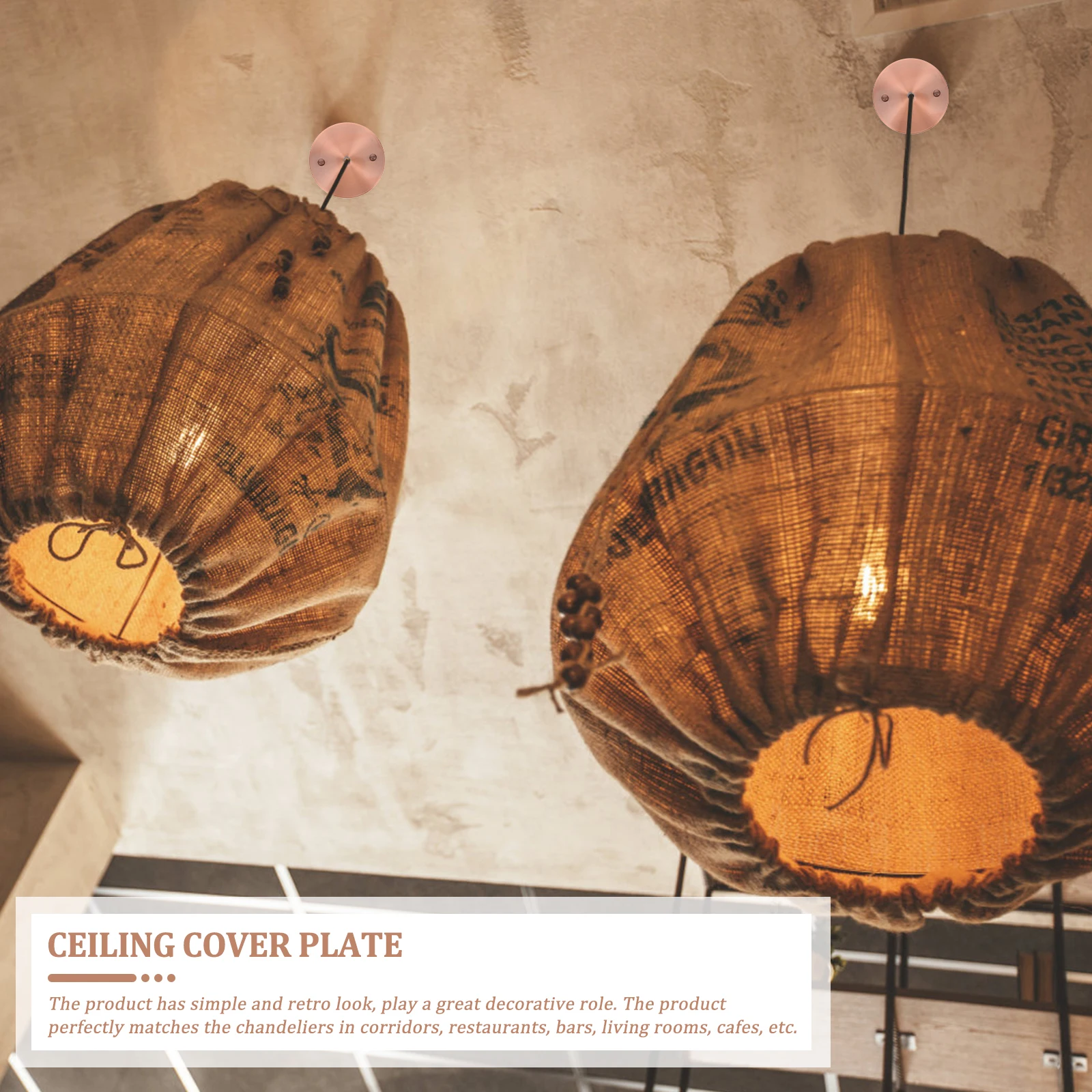 

Sturdy Ceiling Cover Plate Chandelier Canopy Light Fixture Mounting Bracket Pendant for Cafe Bar Restaurant Decor Simple Lamp