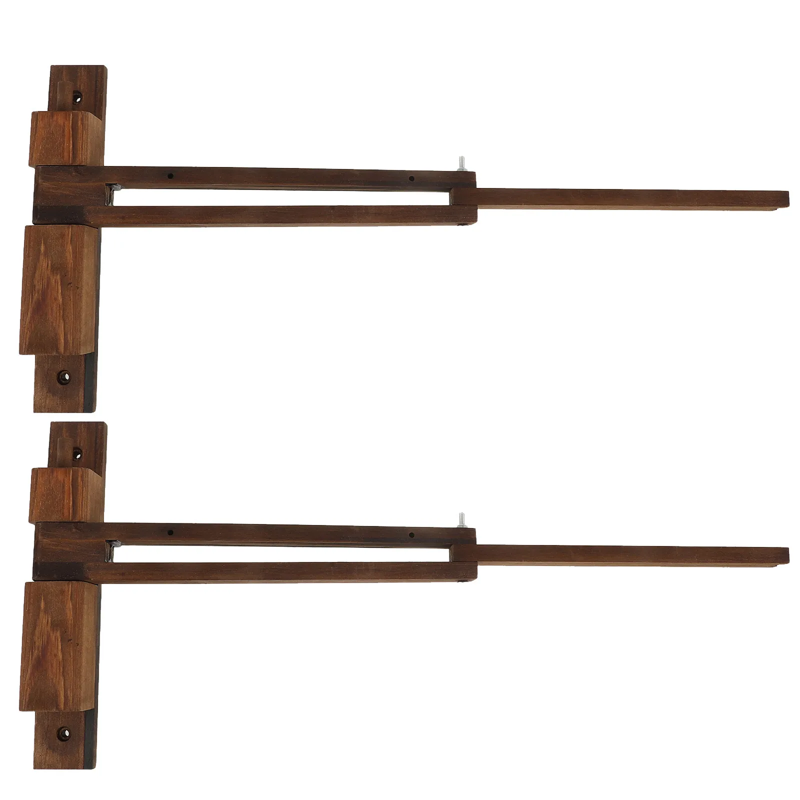 2Pcs Wall Sconce Bracket Folding Adjustable Wooden Lamp Mount for Hanging Light Holder Wall Mounted Wood Pendant Light Bracket