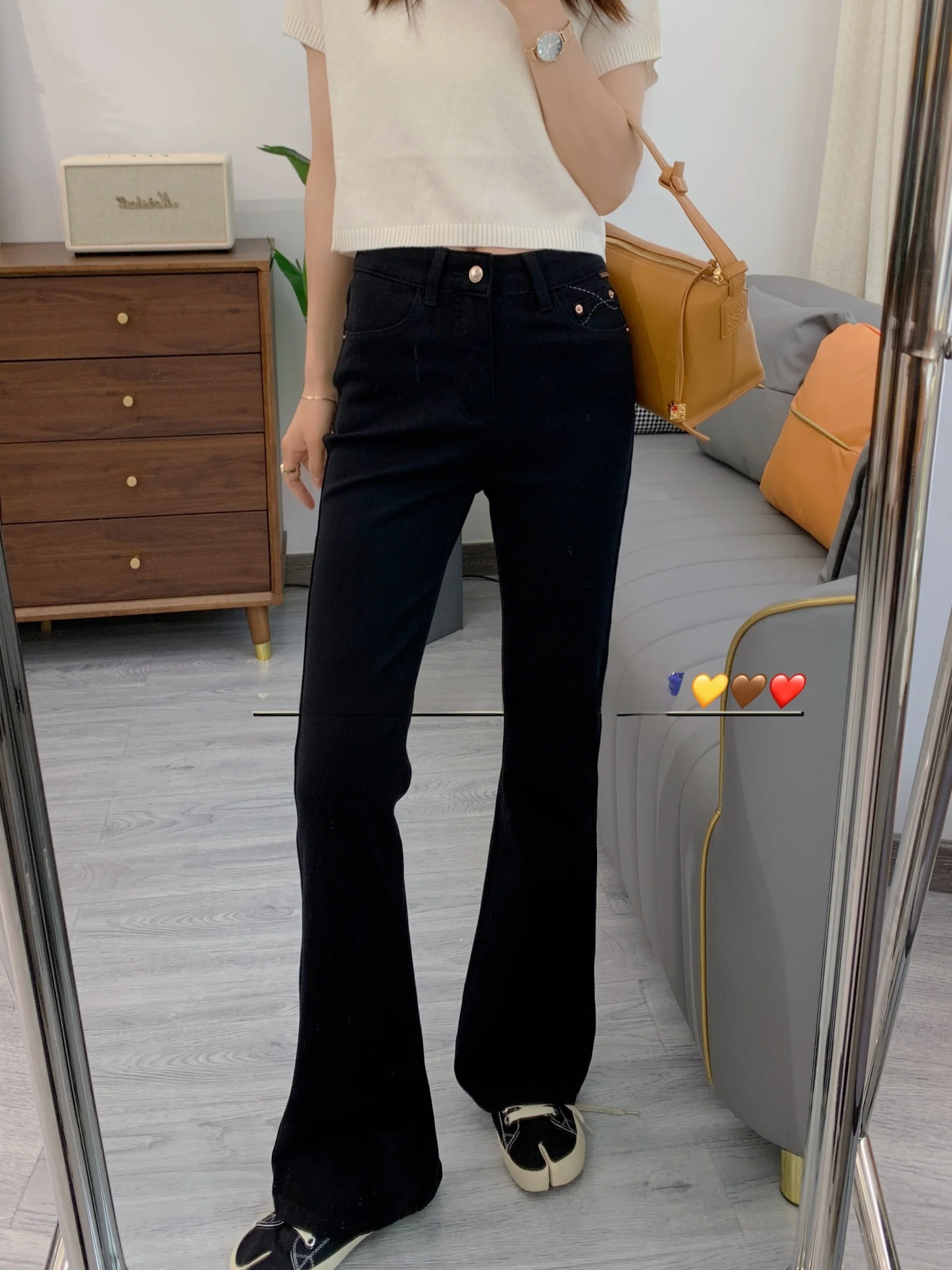 

Джинсы женские с высокой талией, зауженные, эластичные, модные, длинные, весна 2024, из хлопкового стрейч-денима