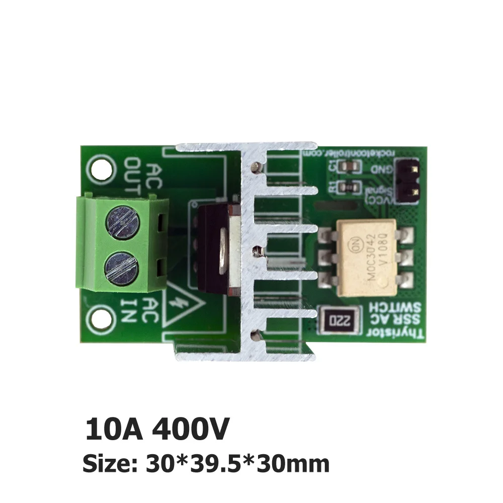 SSR - solid state relay AC Switch for microcontrollers , 3.3V~12V logic, AC 220V/5A (peak 10A)