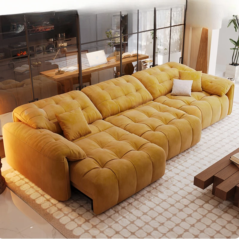 

Designer Living Room Sofas Large European Nordic Electric Modern Foldable Puffs Couch Bed Minimalist Divano Unique Furniture