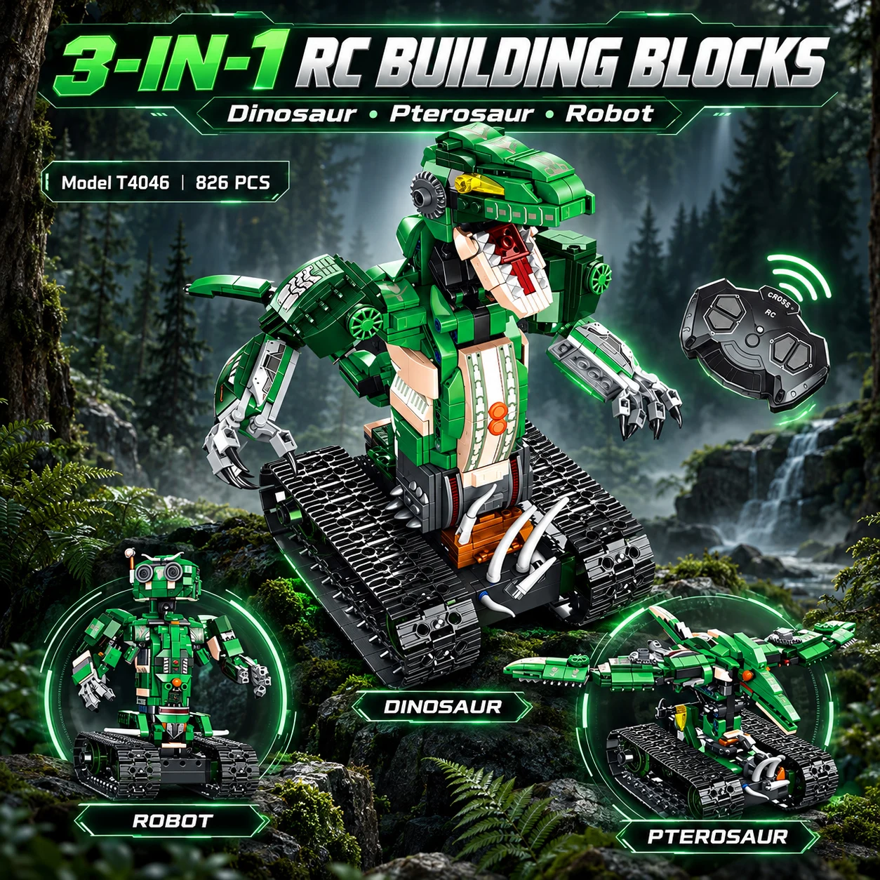 3-in-1 RCトラックロボット組み立てキット。アプリで遠 - Stem Robot Building Kit Coding のレビューと価格