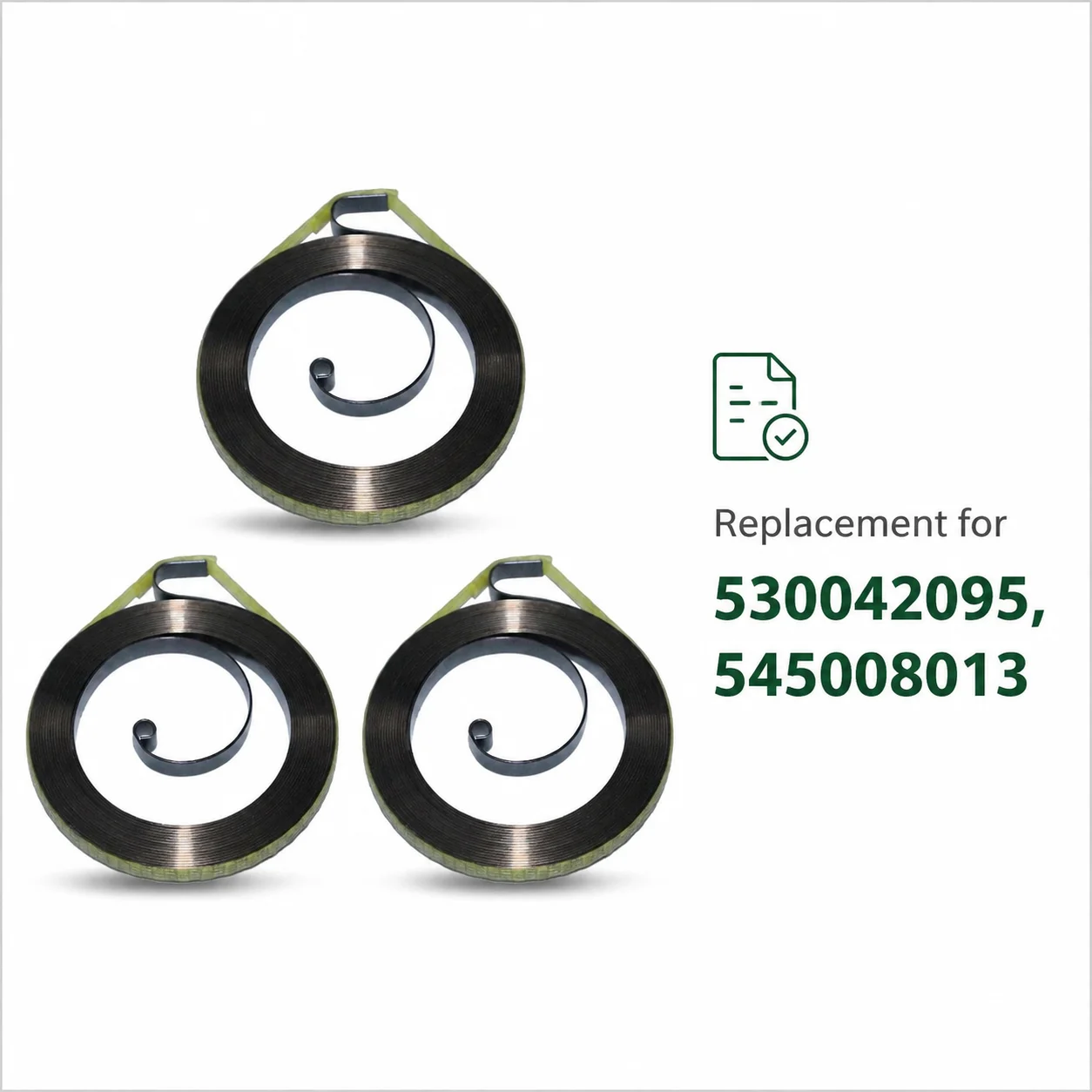 Compatible Starter Spring 3-Pack for Husqvarna 137 137e 142 142e 230 235 235e 236 236e 240 240e Chainsaw Replace 545008013 Parts