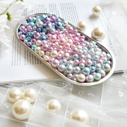 Gradient Mermaid Pearl Shooting Prop Girl Simulation Color Pearl Ornament INS Nail Art Decoration Photo Background  Accessories