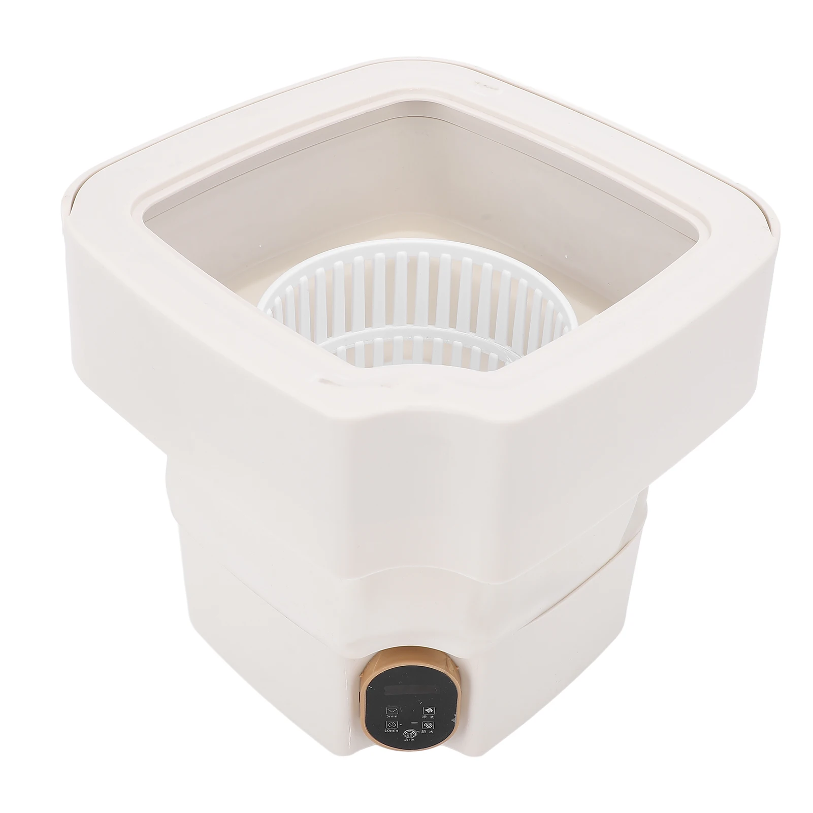 Lavadora portátil de 18L, lavadora plegable de limpieza profunda totalmente automática con manguera de drenaje para apartamento, dormitorio, Hotel