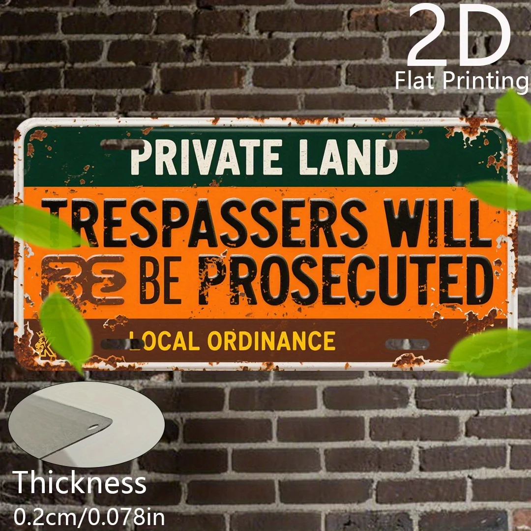 2D Flat - 2D Printed Sign, Single Piece, Vintage Plaque, Decorative Sign And Ornament, Phrase 