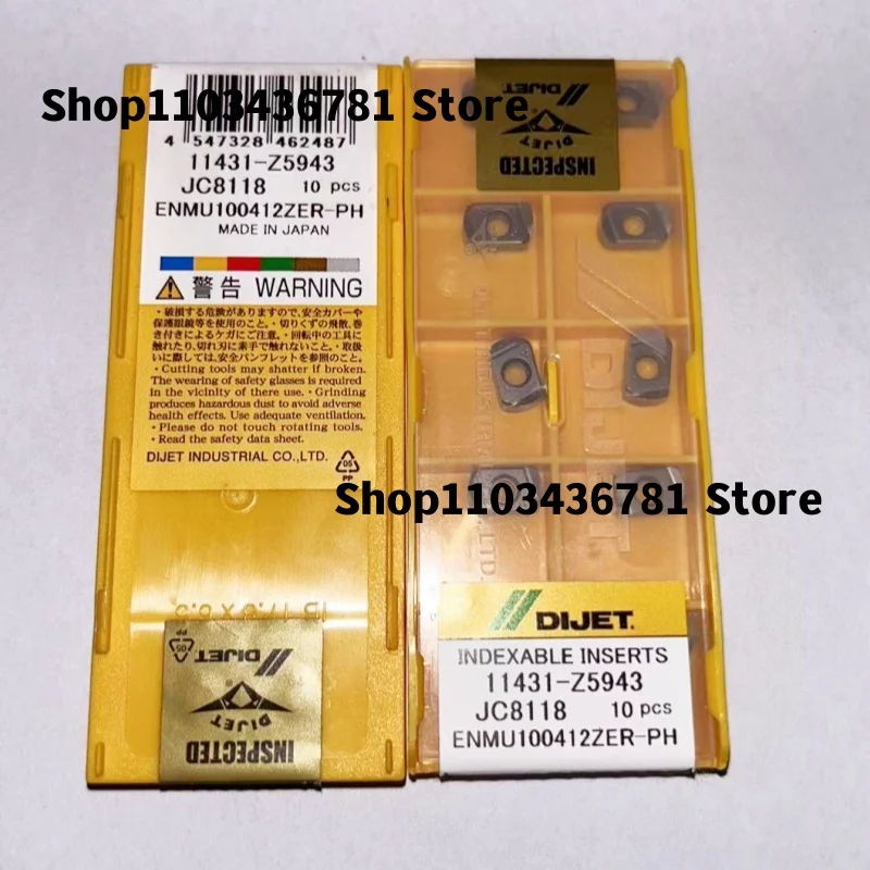 DIJET ENMU100412ZER-PH JC8118 /ENMU100412ZER-PH JC7560 CNC fast feed เครื่องตัดใบมีด CNC คาร์ไบด์จัดทําดัชนีแทรก 10 ชิ้น