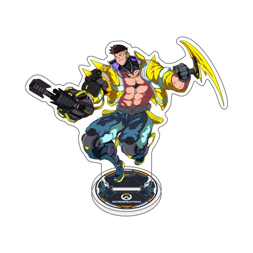 Cyberpunk Style Overwatch Inspired Acrylic Stand keychain Figure David Martinez Lucy Rebecca Anime Character Desk Decor