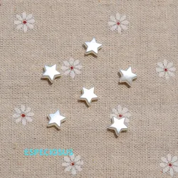 9MM Beige Color Acrylic Pentagram Beads DIY Jewelry Accessories ABS Pearl Color Star Spacer Bracelet Making Departments 100pcs