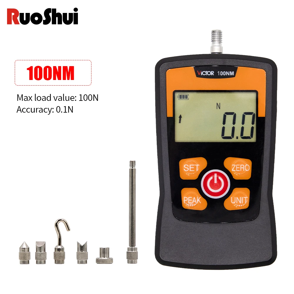 Victor100NM DIgital Force Gauge Economic Dynamometer Force Gauge Push And Pull Tester Meter