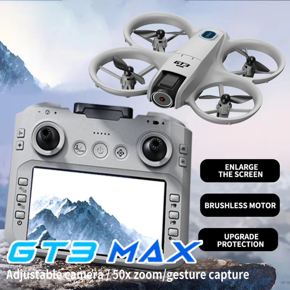 New GT3 MAX 8K HD CameraObstacle Avoidance Foldable RC Drone with 180°Flip Helicopter Micro Aircraft Suitable for Kids Toy Gift