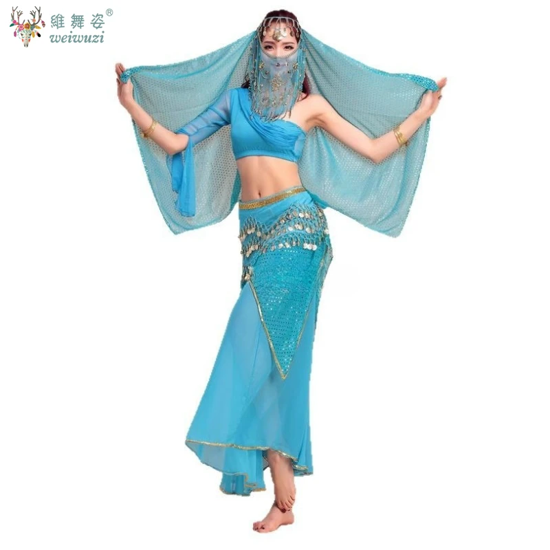 2025 Indiase dans volwassen prestatie kostuum buikdans prestatie kostuum lange damesjurk plus size pak sexy exotisch