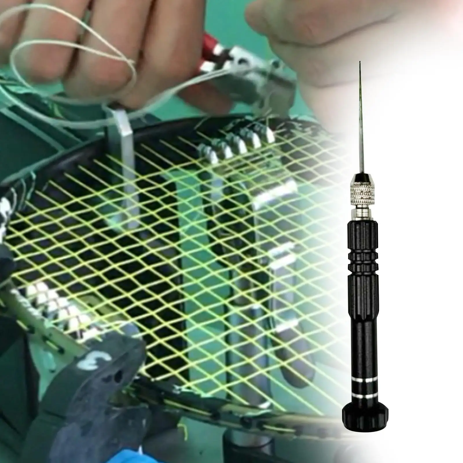 

Eyelets Nail Cone Racquet Stringing Straight Awl Durable Multipurpose Aluminum