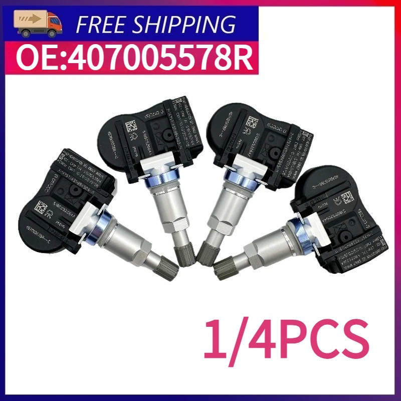 

1/4 шт. 407005578R Система контроля давления в шинах для Renault Scenic, Megane Van, Megane III, Grandtour, 433 МГц, датчик давления в шинах