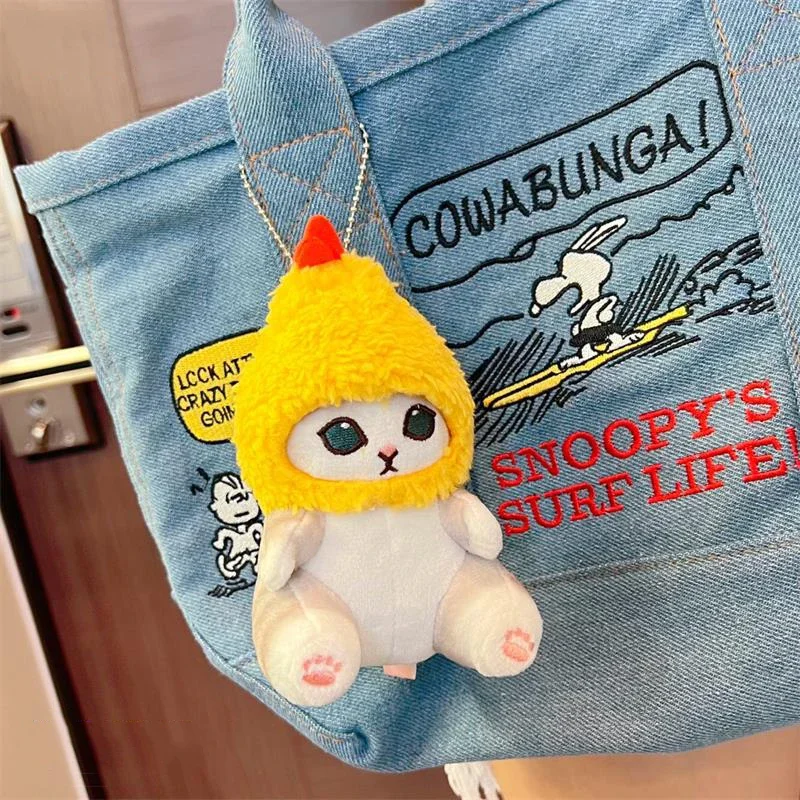 2024 Christmas gifts cute shark cat fried shrimp Cat plush doll pendant dolls beautiful room Car bag decoration pendant keychain