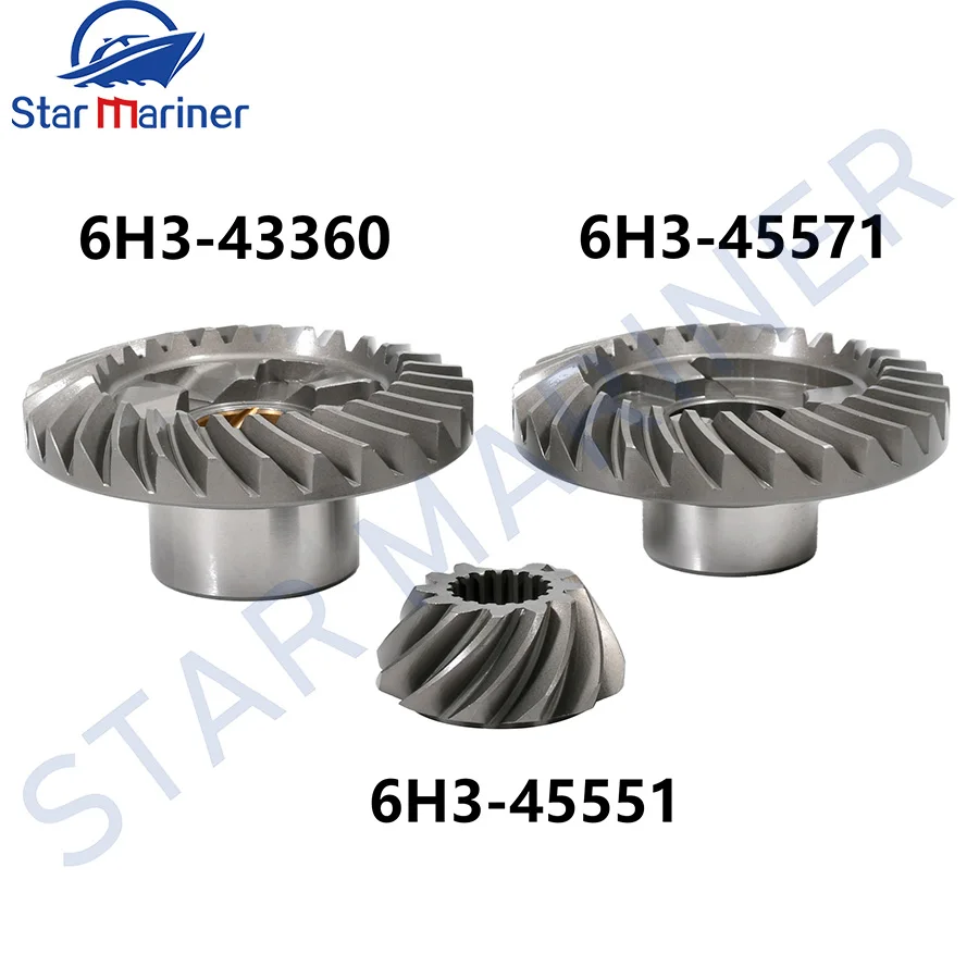 Gear Set 6H3-45560,6K5-45571,6H3-45571 For Yamaha Outboard 50HP 60HP 70HP Parsun 2 Stroke Boat Engine Accessories