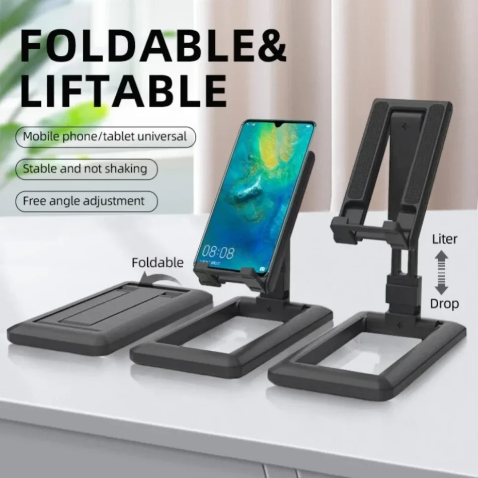 

WvvMvv Foldable Tablet Phone Holder Desktop Mobile Phone Stand Adjustable Desk Bracket Smartphone Stand For iPad Phone Samsung