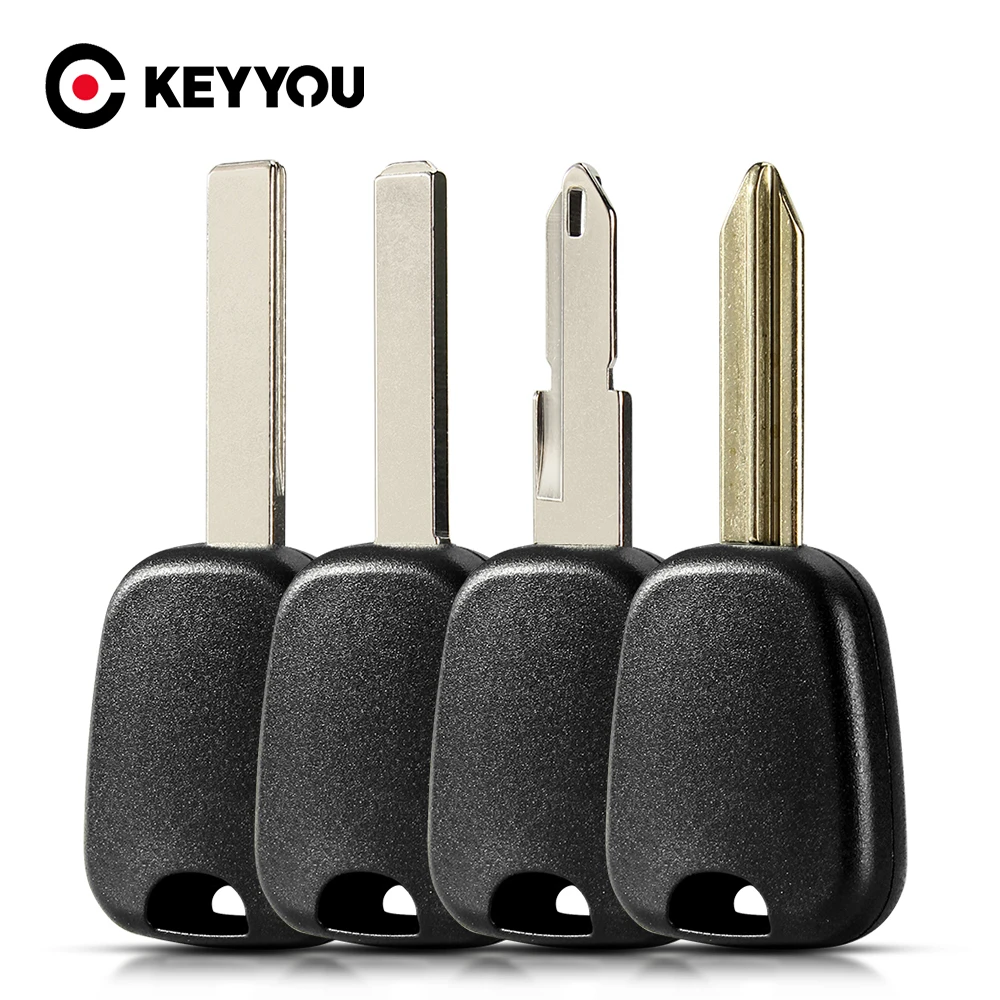 KEYYOU – coque de transpondeur pour clé de voiture, étui non découpé pour Peugeot 106 107 307 207 306 406 et citroën C2 C3 C4 SX9 NE73 VA2 HCA NE78