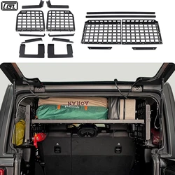 CGZ Molle Panel Fit for Jeep Wrangler JL 4-door Hardtop 2018 2019 2020 2021 2022 2023 Rear Trunk Shelf Cargo Storage Debri Racks