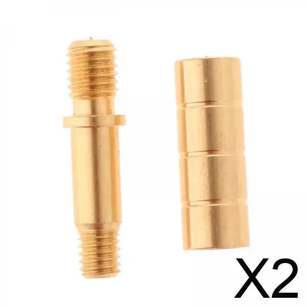 

2x Snooker Cue Joint Connector for Pool Cue Extension, Easy Installation Billiard Hardware