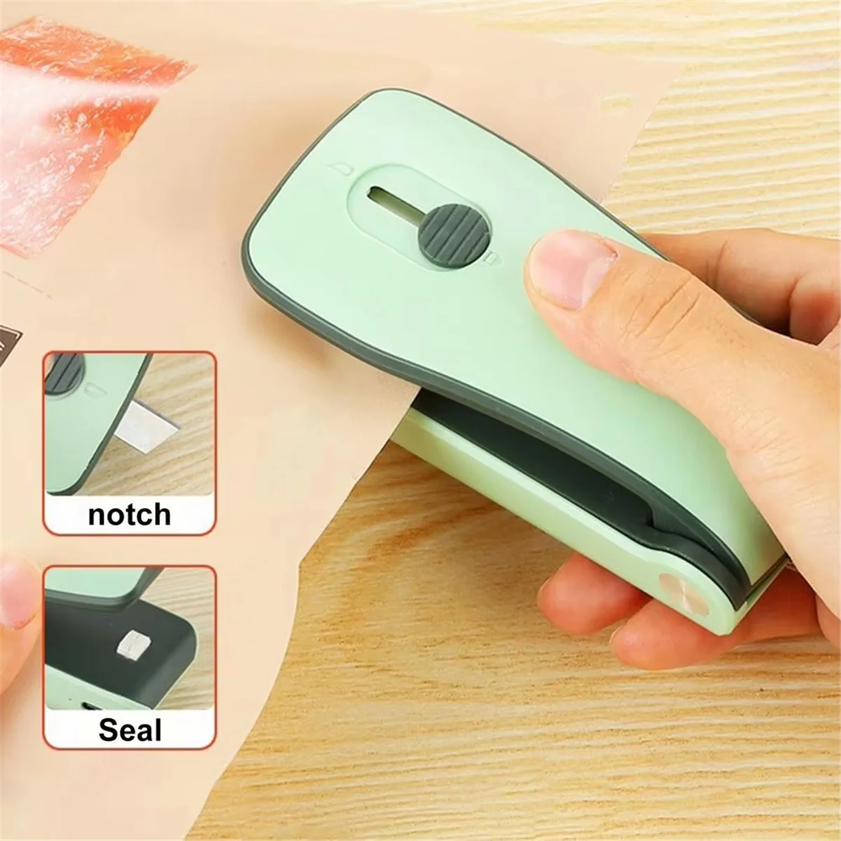 Magnetic Back Bag Sealer Quick Seal Portable Sealer Usb Rechargeable Mini Bag Sealer Quick Heat Seal for Plastic-T33C